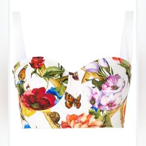 FOREVER NEW, Jenn Cotton Bustier Crop Top, size 4